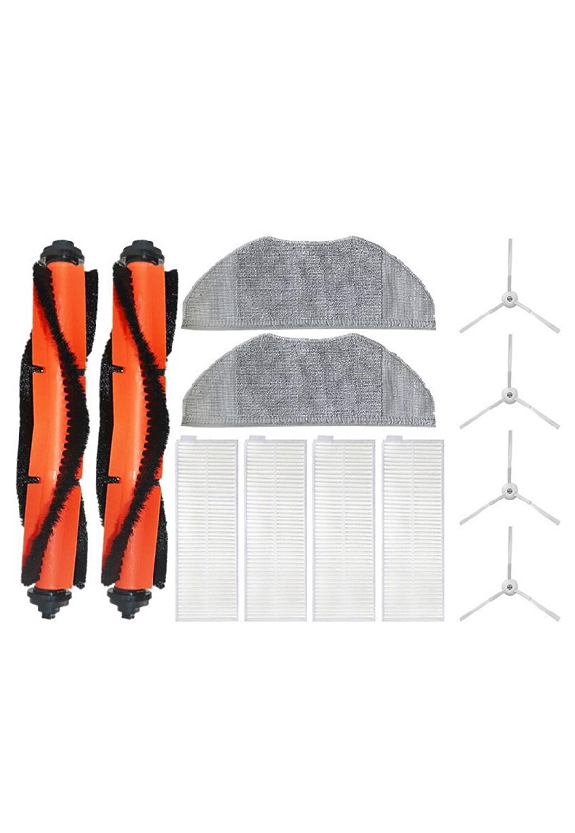 Xiaomi Vacuum Mop 2in1 Essential (MJSTG1) Robot Süpürge Uyumlu 12'li Yedek Parça Seti